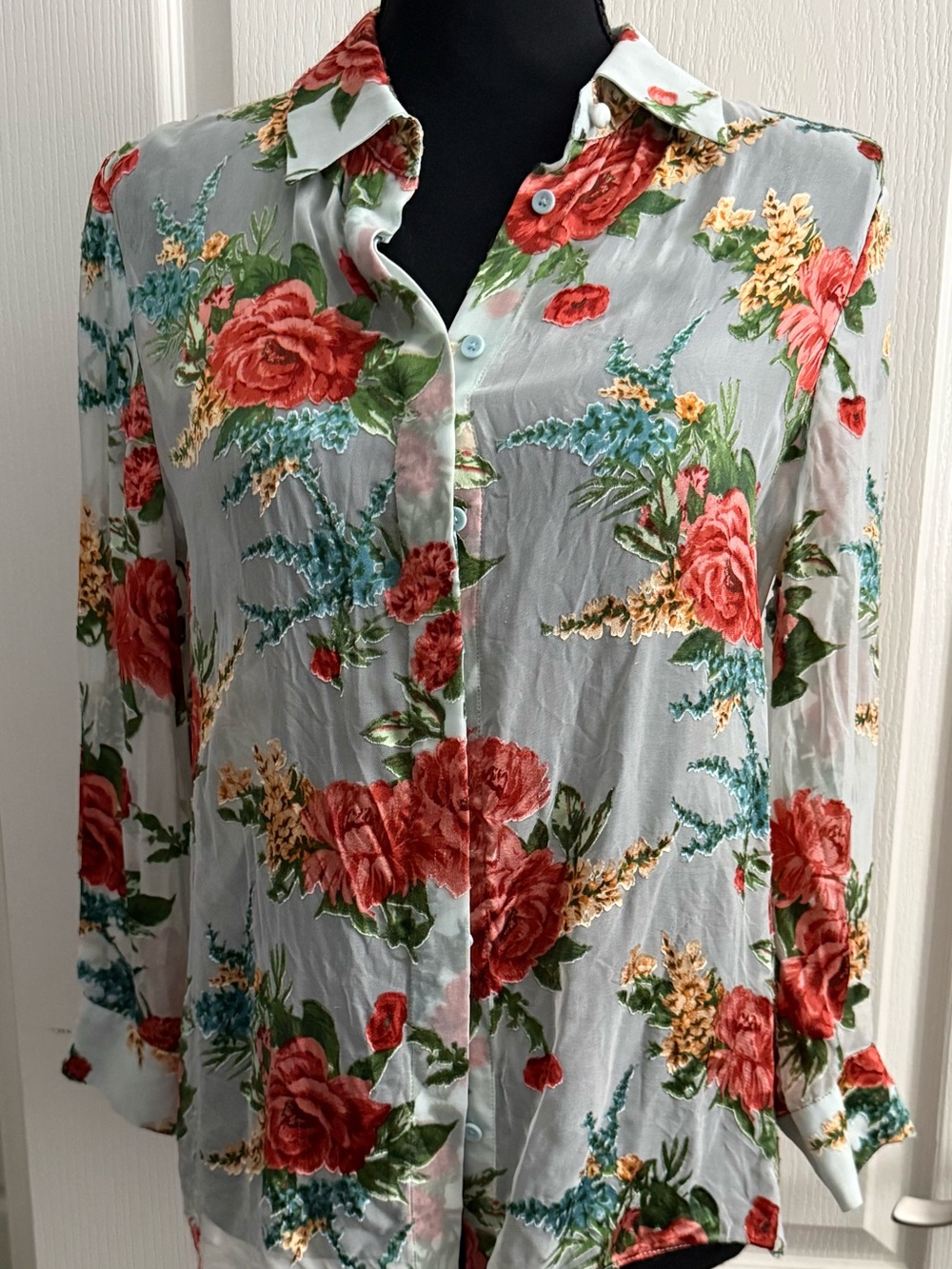 Alice + Olivia Sheer Blouse - Picture 3 of 8